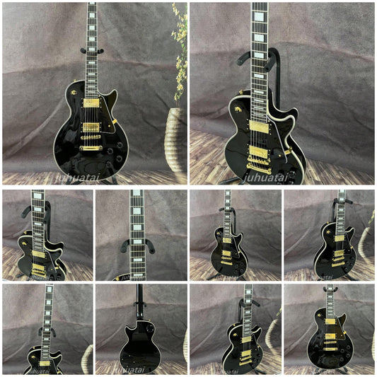 2003 LP Custom Black Beauty Les Paul Electric Guitar Solid Mahogany Hot