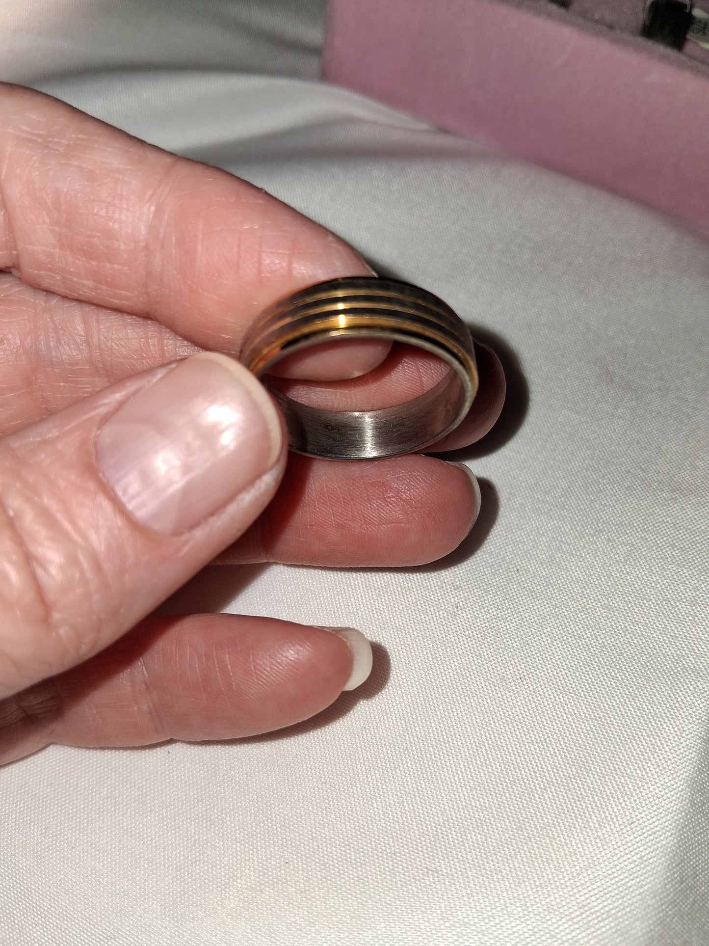 Mens stainless steel ring size 10