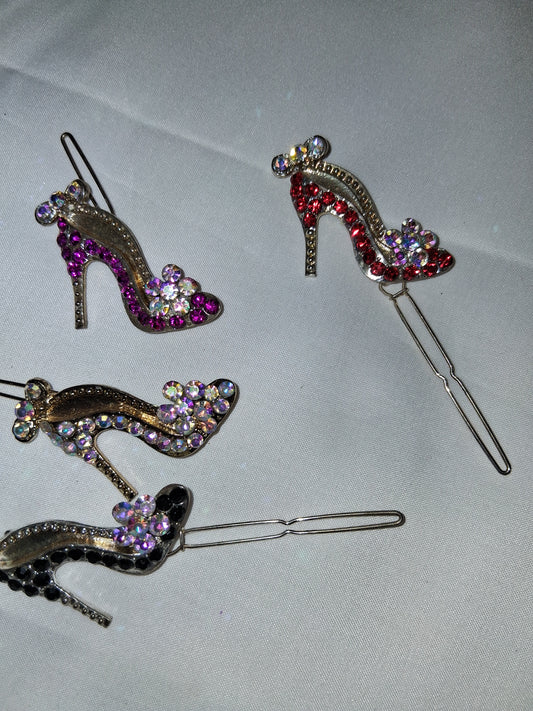 1half inch Hair Clip shoes bling 1 piece COCOMONEY