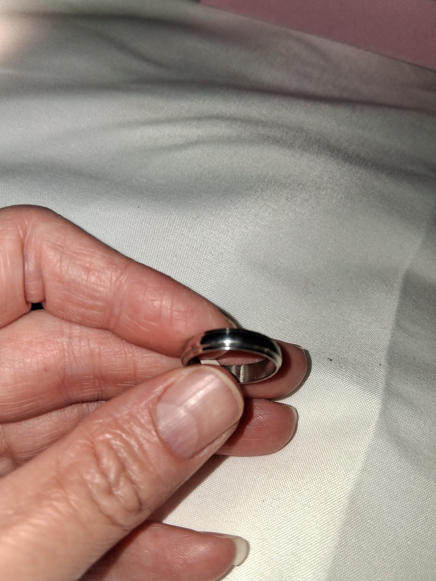 Unisex stainless steel ring size 8