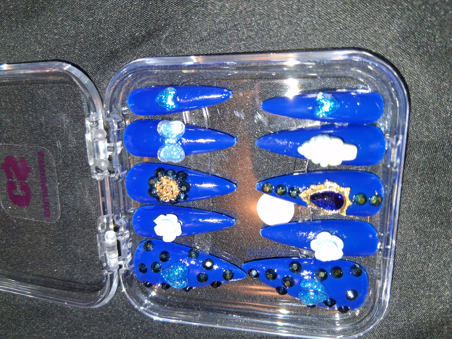 COCOMONEY NAILS CUSTOM ONE OF A KIND PIECES WITH NAIL BAG AND FREE GIFTS ACRYLIC
