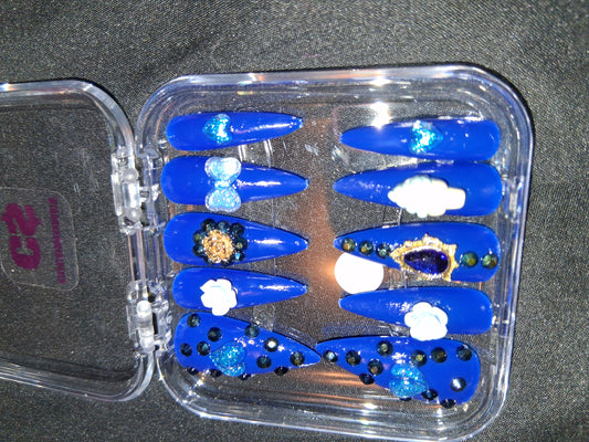 COCOMONEY NAILS CUSTOM ONE OF A KIND PIECES WITH NAIL BAG AND FREE GIFTS ACRYLIC