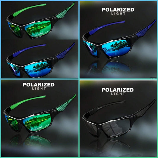 Men's Polarized Sports Glasses, Mirrored Driving Glasses, Optical Variable Lenses, High-Quality Polarized Glasses, Suitable For Outdoor Fishing, Cycling, Hiking, Running, Driving, Windproof, Unisex Anti-Glare Glasses