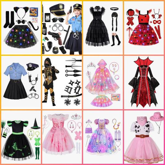 Kids Halloween costume includes everything as seen in photo choose by number below
