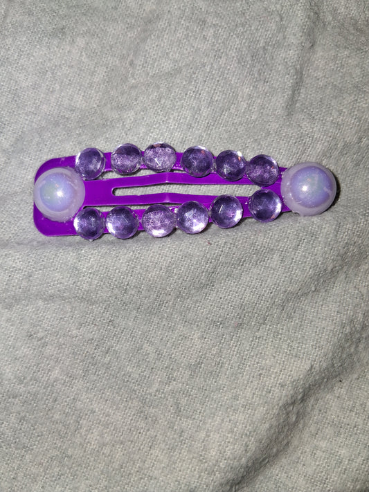 COCOMONEY HAIR CLIP 3INCH CUSTOM 1 OF A KIND PIECE with gemstones