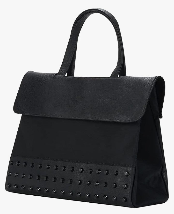 Black Studs Ladies Women's Tote Bag Shoulder Bag for Travel Daily Bags