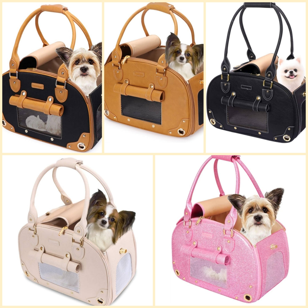 Dog or Cat Carrier Purse, Pet Carrier, Cat Carrier, Foldable Waterproof Premium Nylon Pet Travel Portable Bag Carrier for Cat and Small Dog Home/Outdoor
