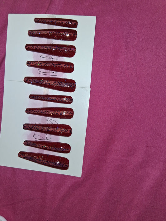 COCOMONEY NAILS CUSTOM 1 OF 1 GLUE ON PRESS ON COMES WITH FREE GIFTS #g5