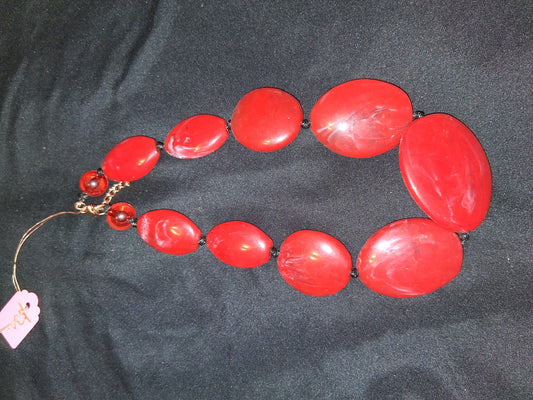 COCOMONEY NECKLACE GEMSTONES 18in