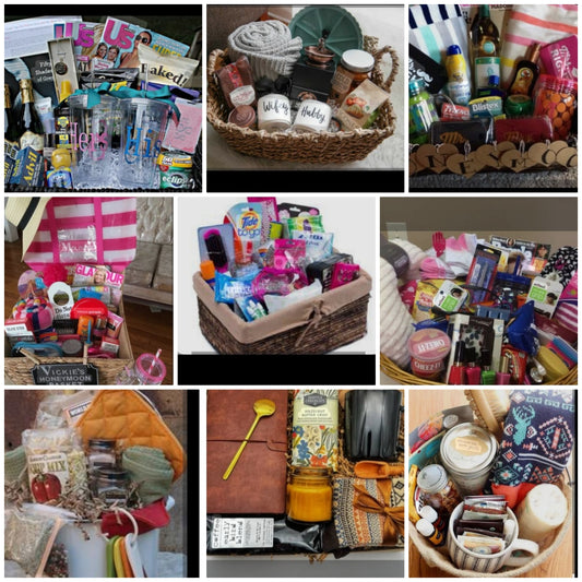 CUSTOM Makeup Gift baskets, Gift bags, Gift boxes, Gift buckets, Gift vases, and more