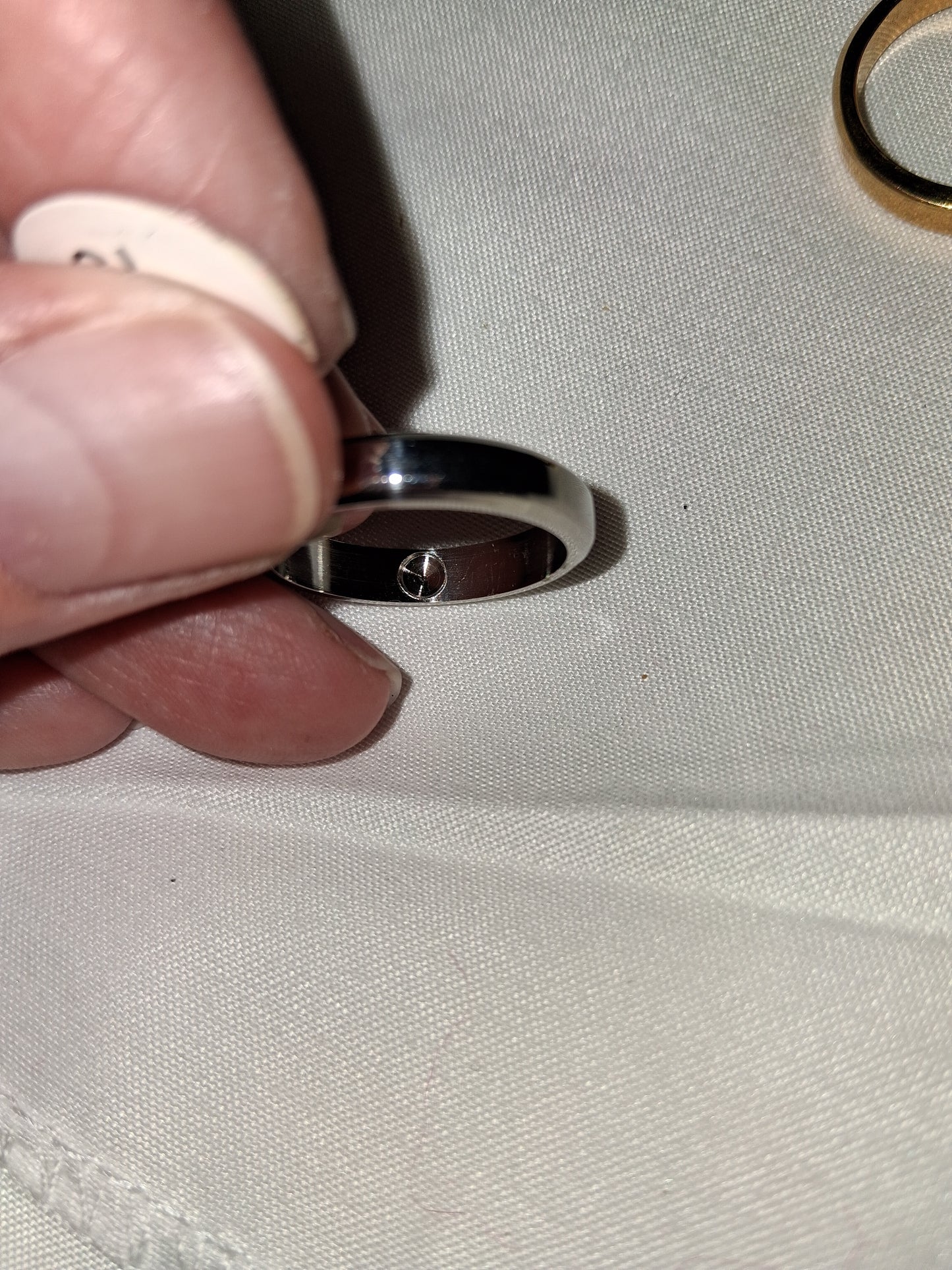Mens stainless steel ring size 8