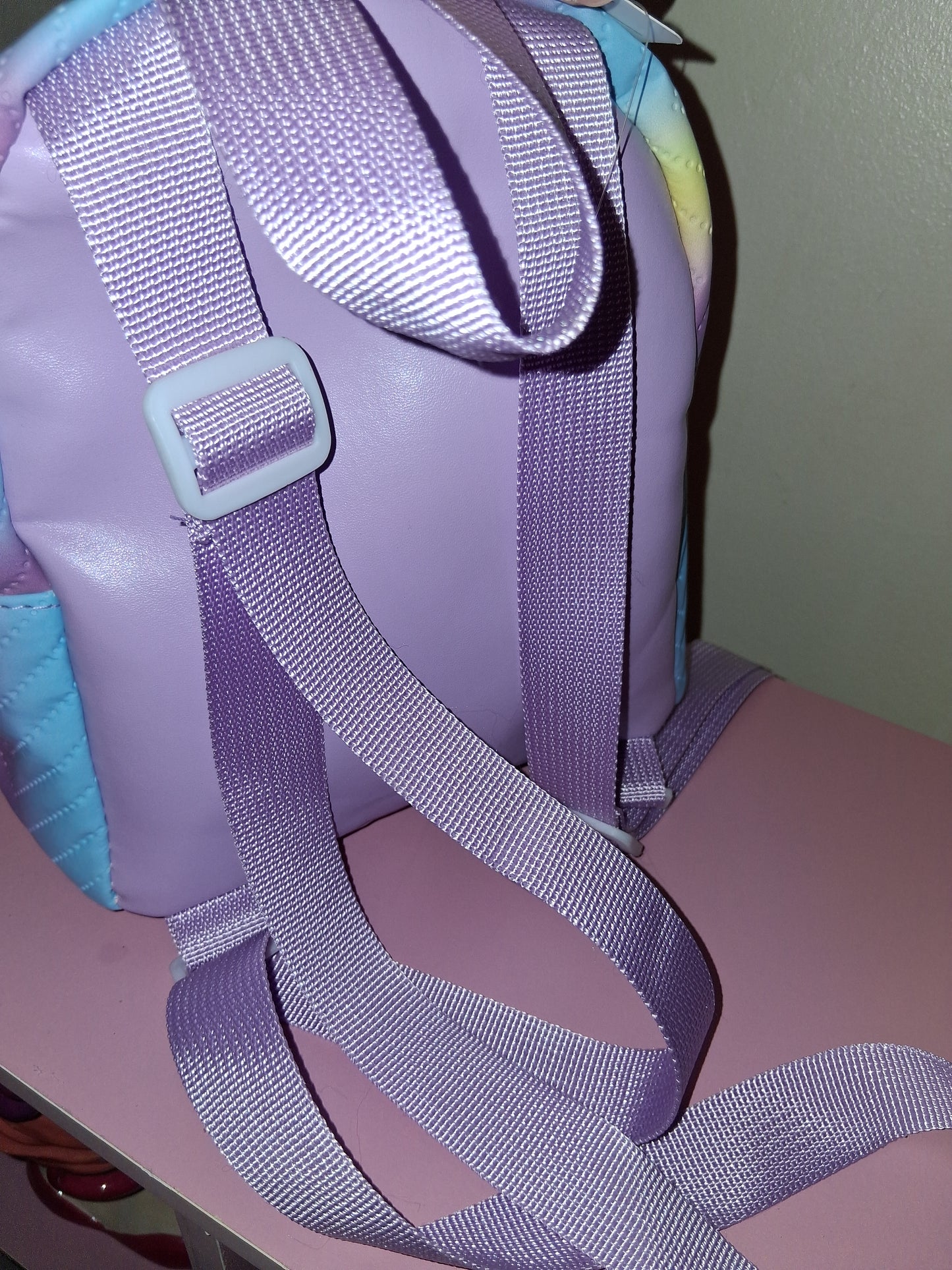 COCOMONEY MINI BOOK BAG PURPLE 9IN BY 8IN BY 4IN only 1