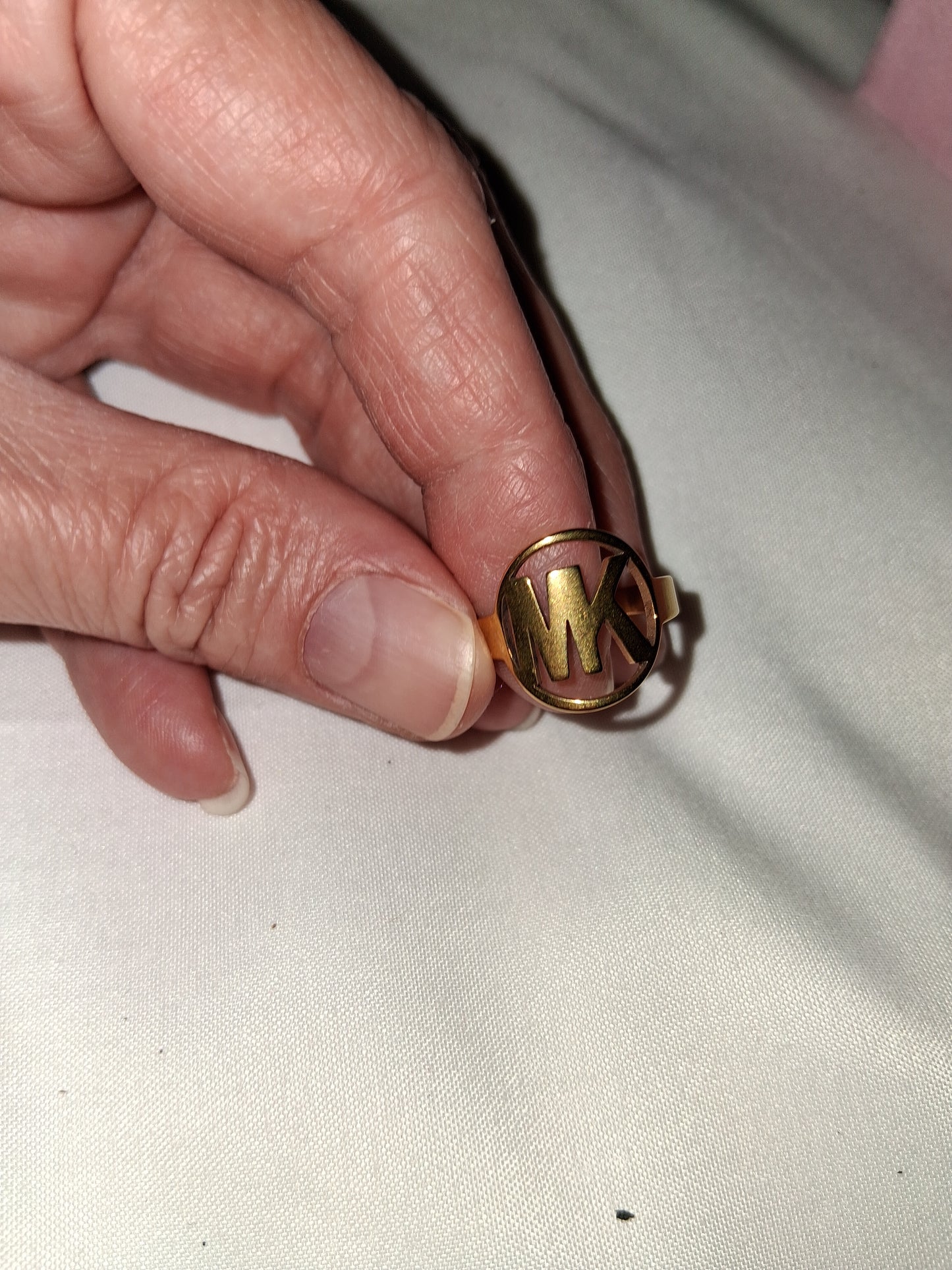 Unisex stainless steel ring size 7