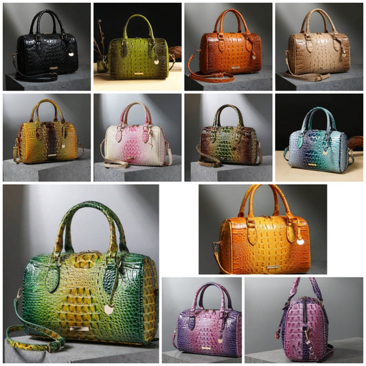 COCOMONEY HANDBAG crocodile pattern