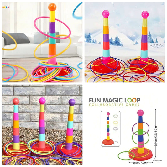 1pc Hoop Throwing Toys Collection, Fun Hoop Throwing Toys That Can Improve Hand-Eye Coordination, Best Gift For Festivals pp