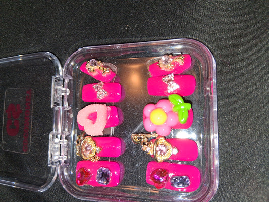 COCOMONEY NAILS CUSTOM ONE OF A KIND PIECES WITH NAIL BAG AND FREE GIFTS