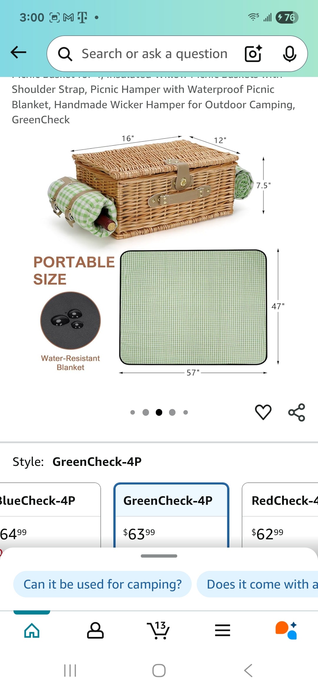 Picnic Basket for 2, Bridal Shower Gift Wedding Gifts with Mr Mrs Wine Glasses and Greeting Card, Engagement Newly Weeding Gifts for Couples 2025, Wicker Picnic Set Kit with Blanket Cooler for Beach