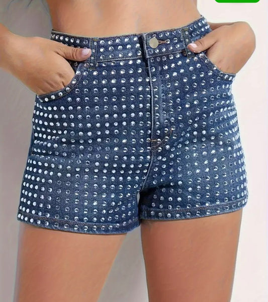 BLING JEAN SHORTS