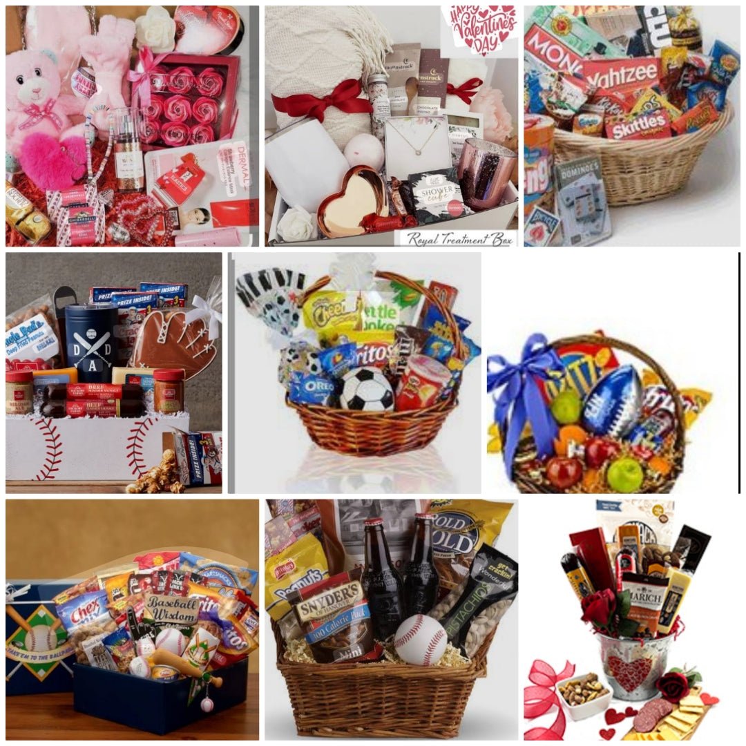 CUSTOM Makeup Gift baskets, Gift bags, Gift boxes, Gift buckets, Gift vases, and more