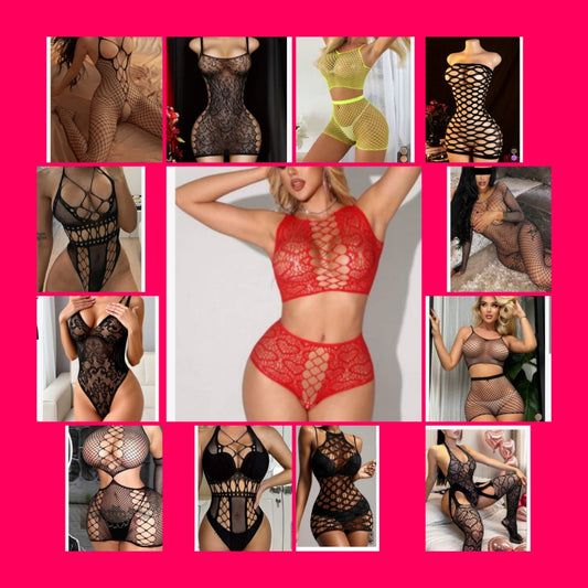 Sexy fishnet lingerie 1 piece choose option by number below one size fits all small to 2x stretch