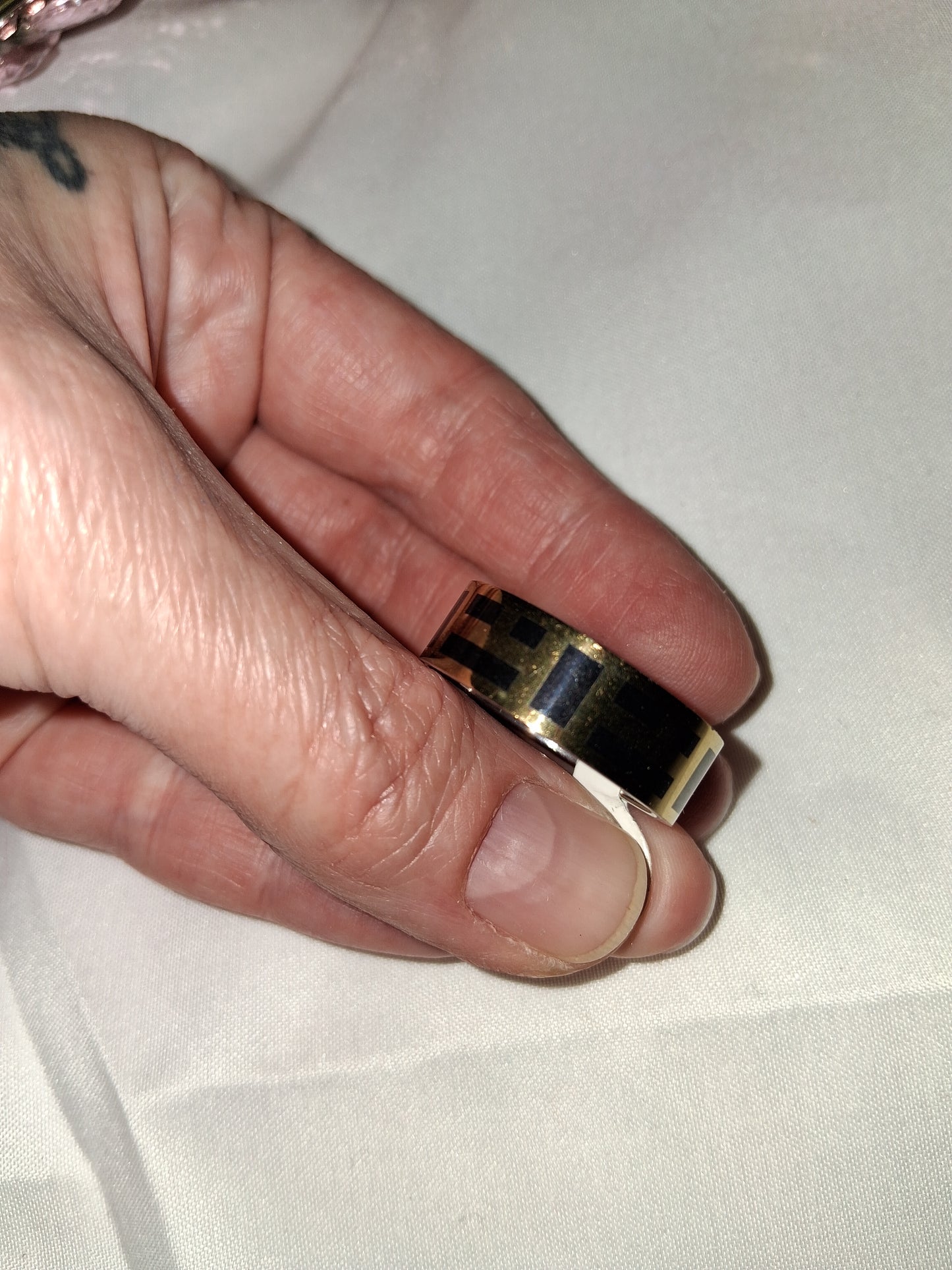 Mens stainless steel ring size 12