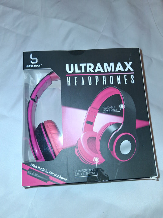 Headphones pink with wire only 1