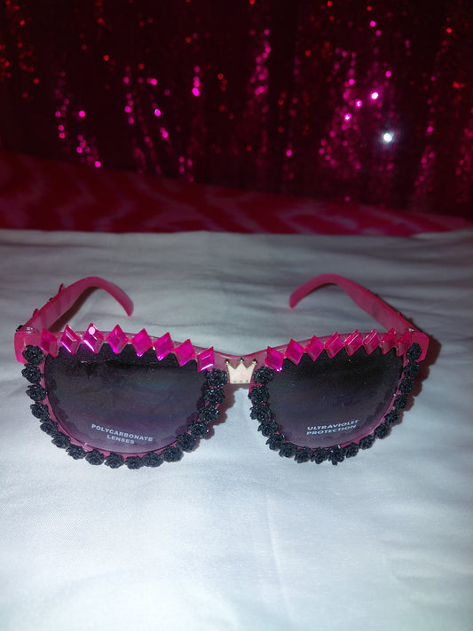 Cocomoney Glasses custom 1 of 1 pair sunglasses gemstones plastic materials uv COCOMONEY.STORE
