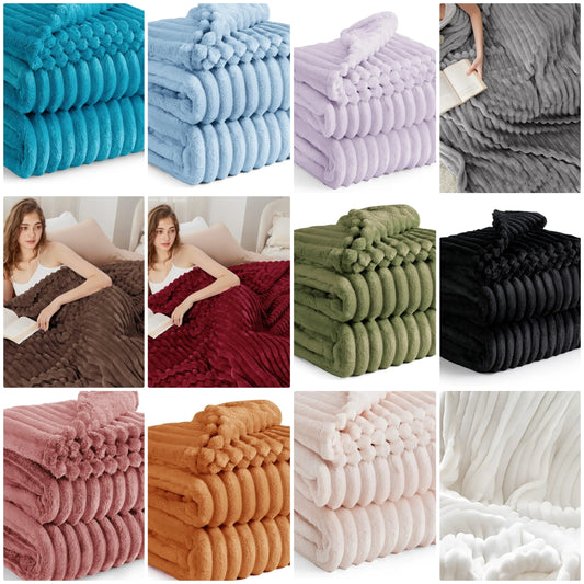 Throw Blanket for Couch - GentleSoft Cozy Soft Blankets for Women, Cute Small Fleece Throws for Girls