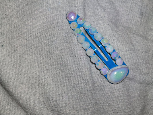 COCOMONEY HAIR CLIP 3INCH CUSTOM 1 OF A KIND PIECE with gemstones